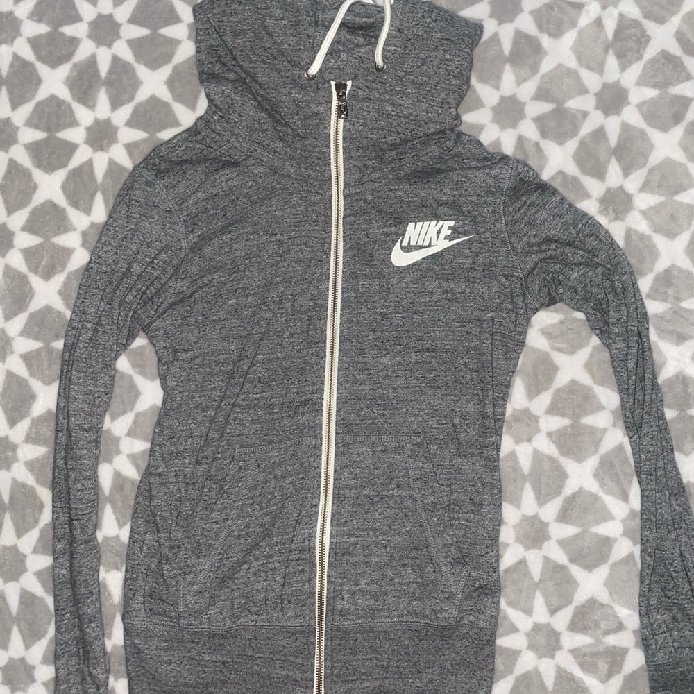 Nike Gray Zip-up Hoodie